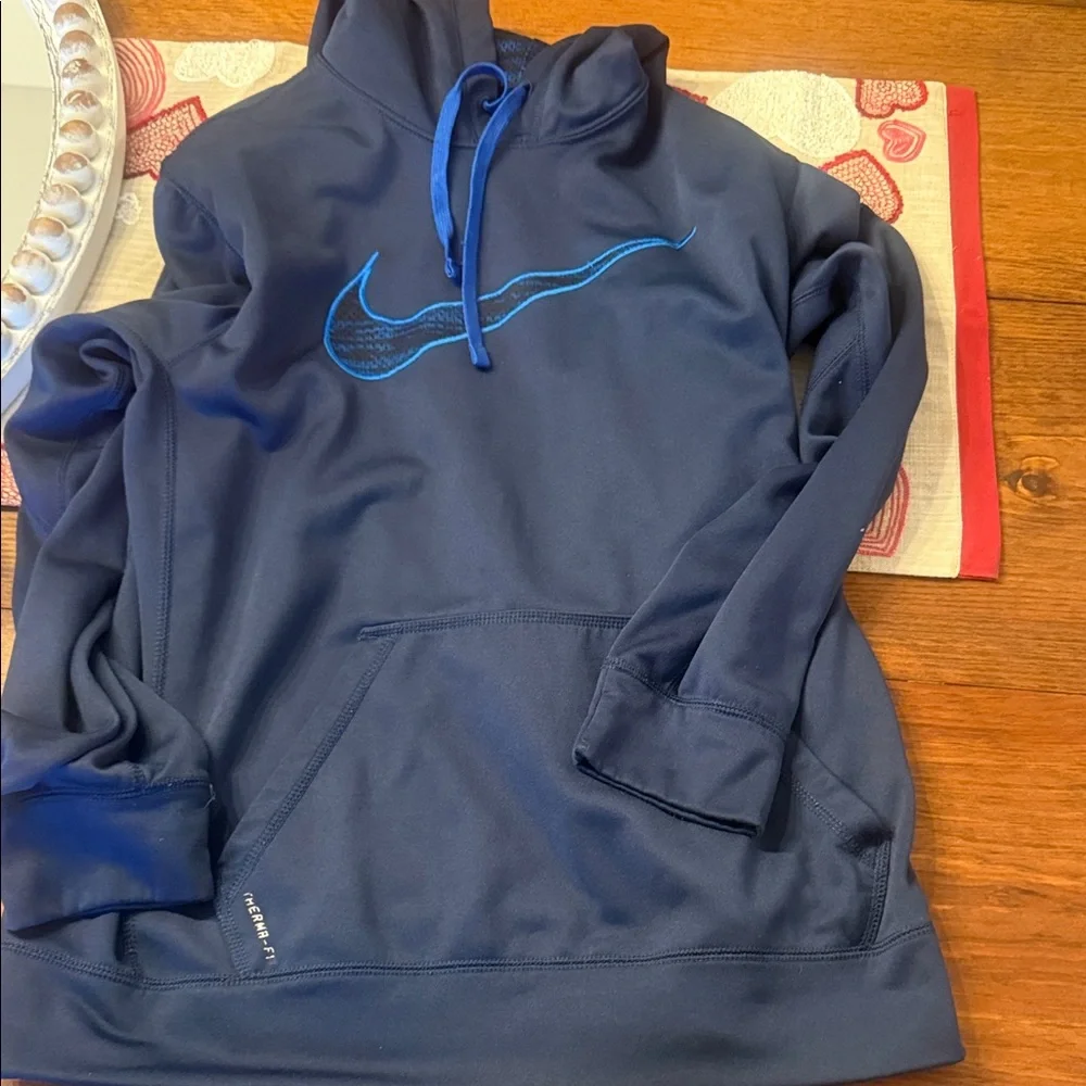 Nike Navy Pullover with Blue Swoosh